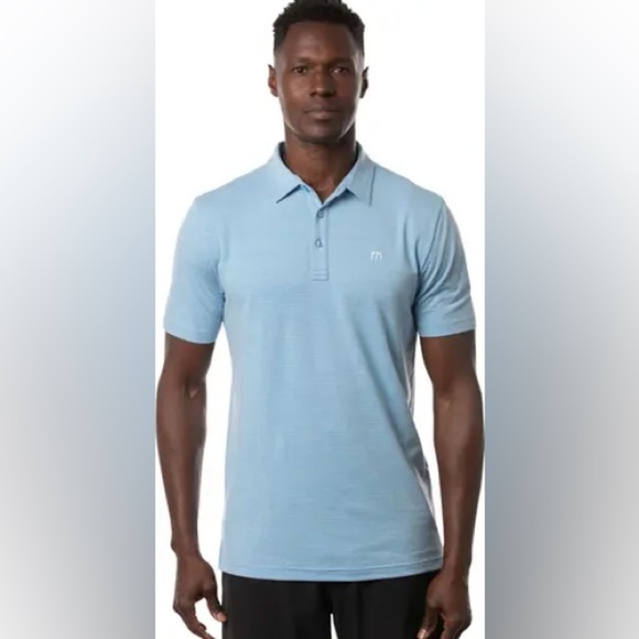 Travis Mathew Other - Travis Mathew Blue The Heater Performance Polo Medium